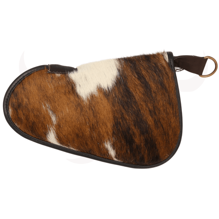 Tricolor Genuine Cowhide Pistol Case - Small (9" x 6") - Cowhide Decor