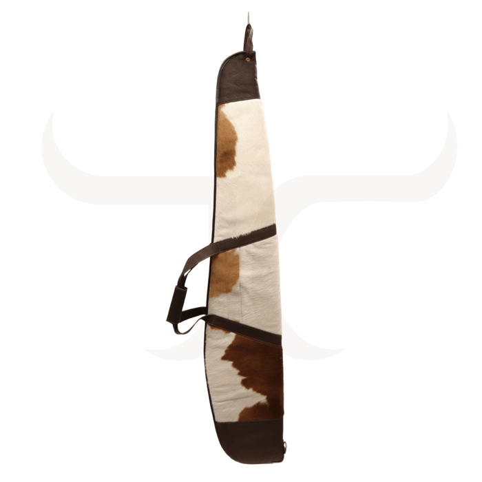 Tricolor Genuine Cowhide Rifle Case 57 inches - Cowhide Decor