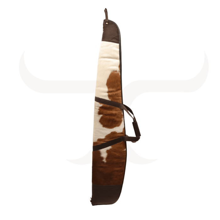 Tricolor Genuine Cowhide Rifle Case 57 inches - Cowhide Decor