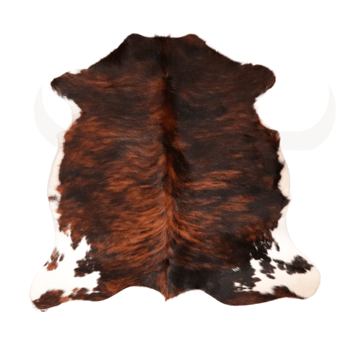 Tricolor Genuine Cowhide Rug L 5'" x W 5 - Cowhide Decor