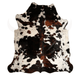 Tricolor Genuine Cowhide Rug L 6' 11" x W 6' 9" - Cowhide Decor