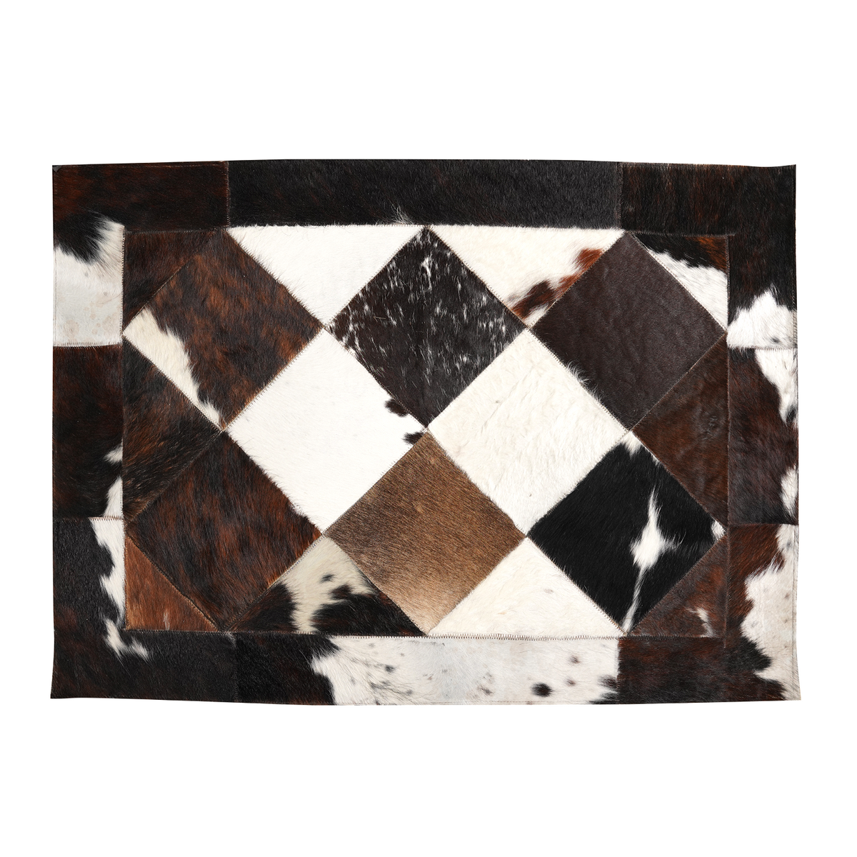 Rectangle Cowhide Rug Rectangular Genuine Cowhide Rug — Cowhide Decor